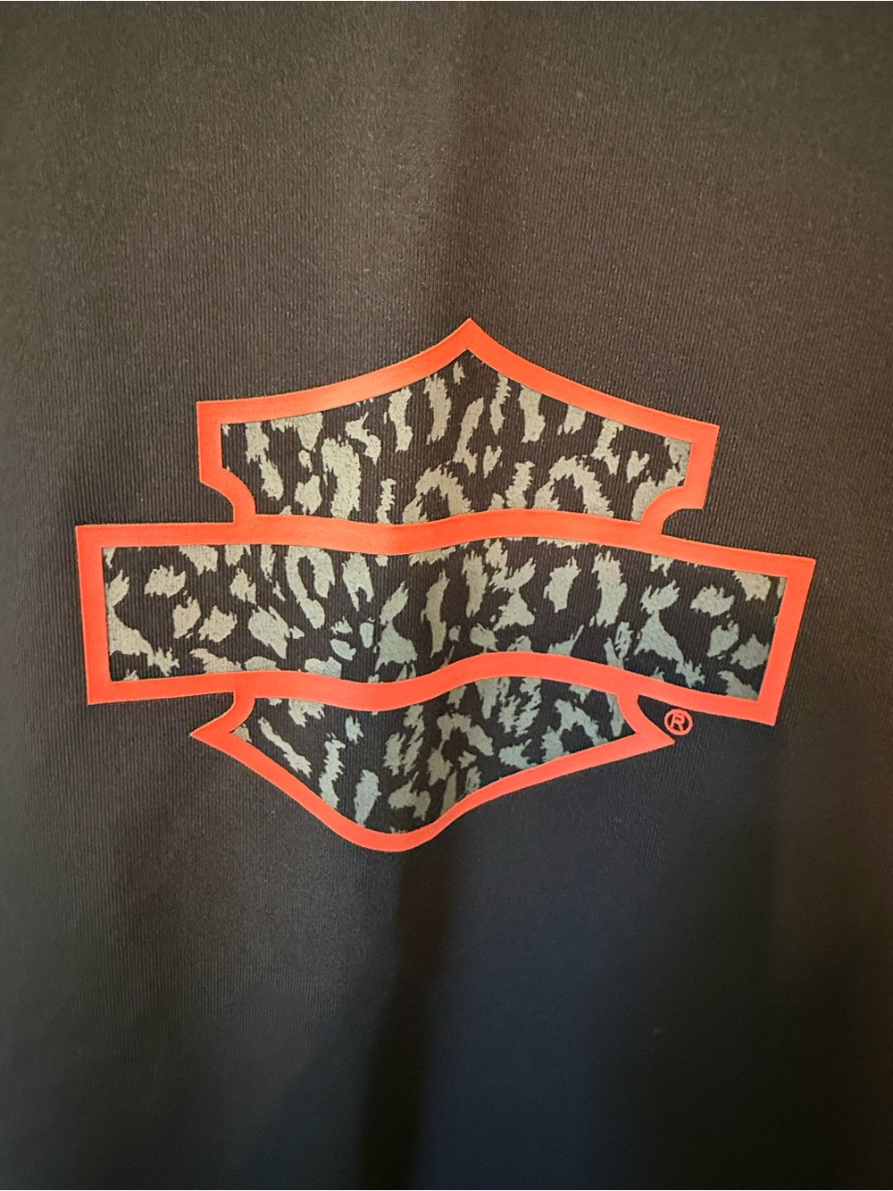 Harley-Davidson Women's Performance Mesh Back Henley Orange Black Size M - Picture 6 of 8